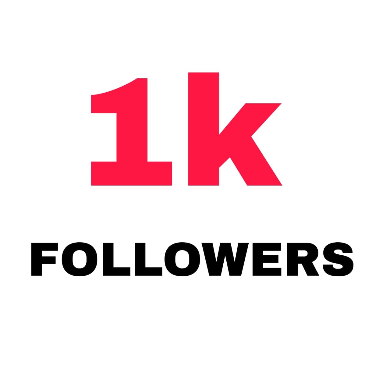 1k followers